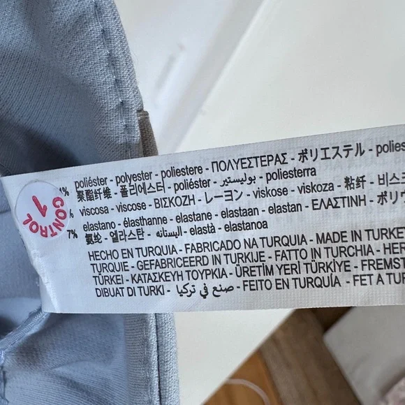 NWT Zara Women's Light Blue/Grey High Waist Cropped Ankle Pants Size M - Picture 6 of 8